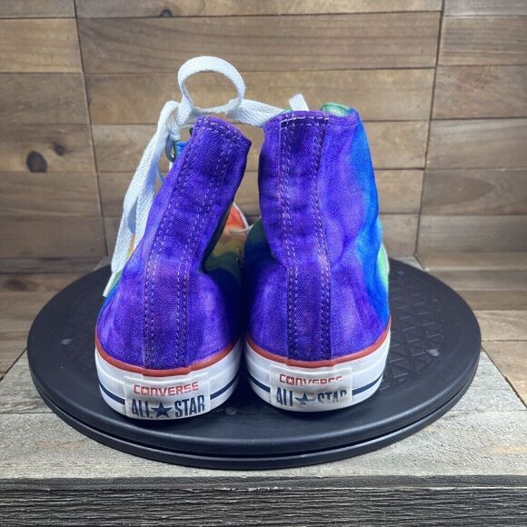 Converse Mens Size 9 Chuck Taylor II All Star Hi Top Sneakers Rainbow Multicolor - Picture 4 of 10